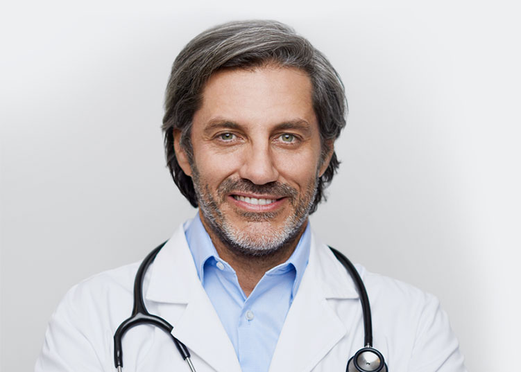 A doctor with a stethoscope