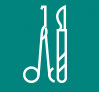 Scalpel and forceps icon