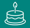 Birthday cake icon
